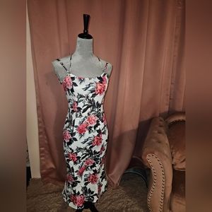 Floral Midi Dress Size Small